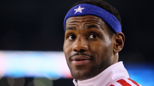 LeBron at the NBA All-Star Game in February. (Getty Images North America)