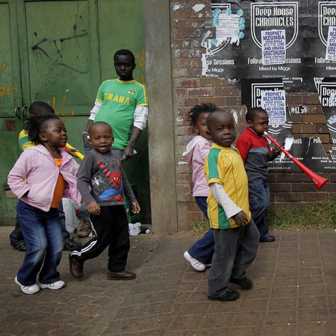 South African kids in the Yeoville neighborhood of Johannesburg