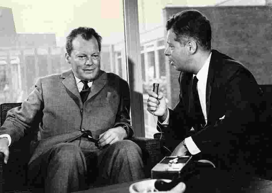 Daniel Schorr interviews the mayor of West Berlin, Willy Brandt, in 1962.
