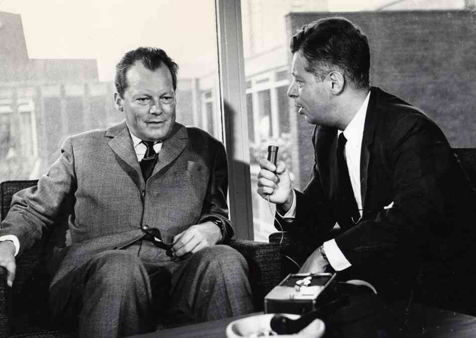 Daniel Schorr interviews the mayor of West Berlin, Willy Brandt, in 1962.