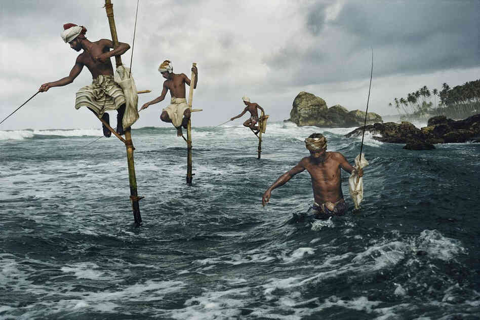 Fisherman at Weligama, Sri Lanka