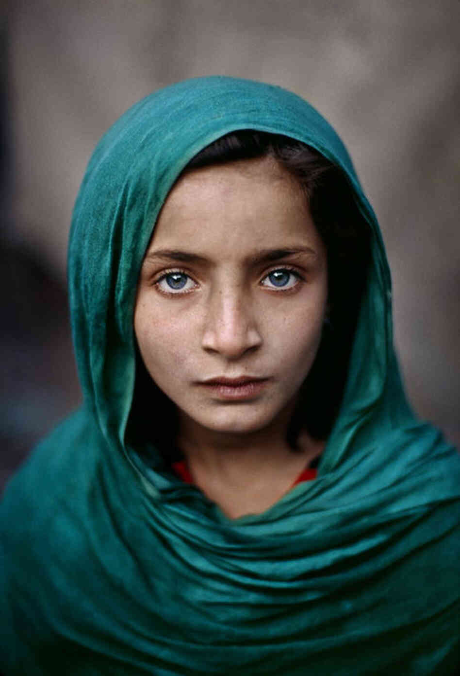 Girl with Green Shawl, Peshawar, Pakistan, 2002