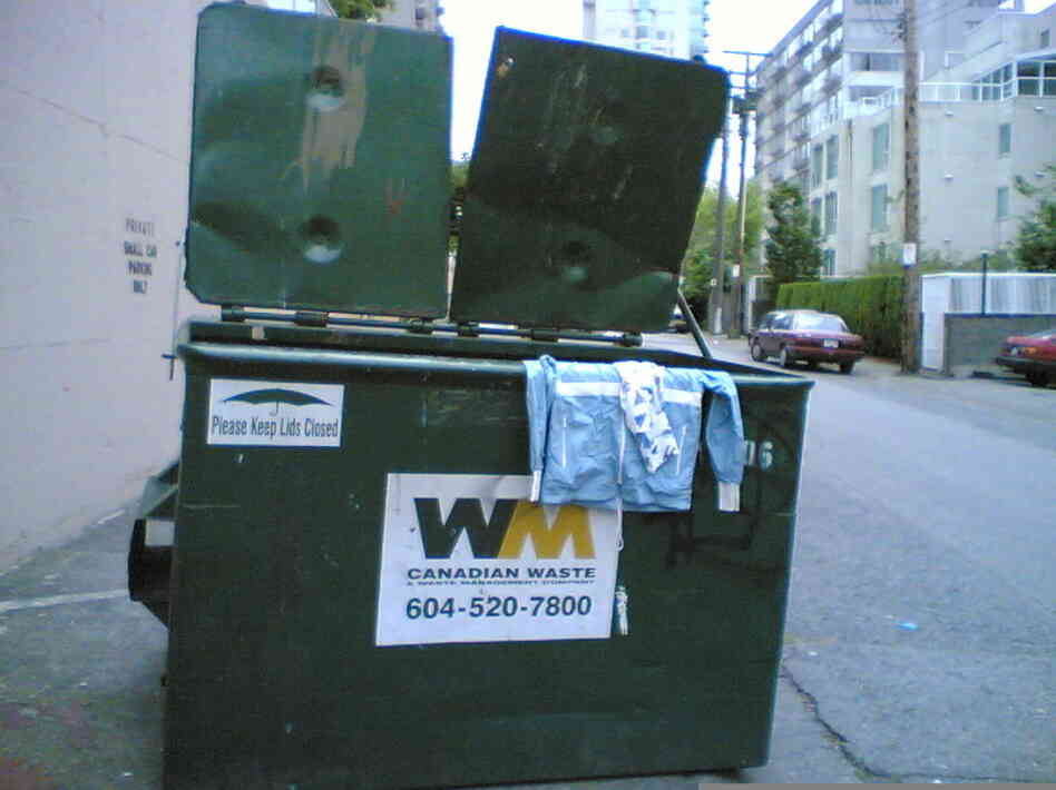 a dumpster