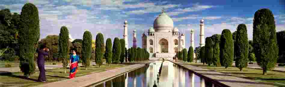 Taj Mahal, Agra, India. Displayed 1964 
