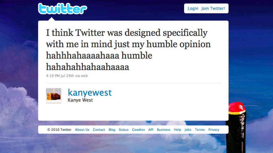 Kanye West's Official Twitter Kanye West's Official Twitter