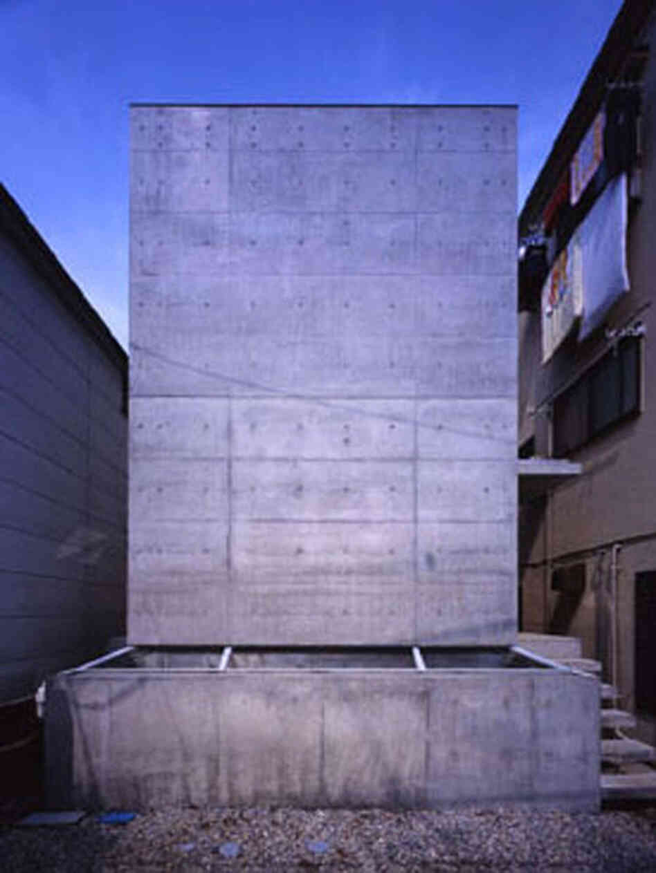 Named for the Belgian surrealist artist, the "Magritte's" micro home is meant to conjure up a gravity-defying concrete block.