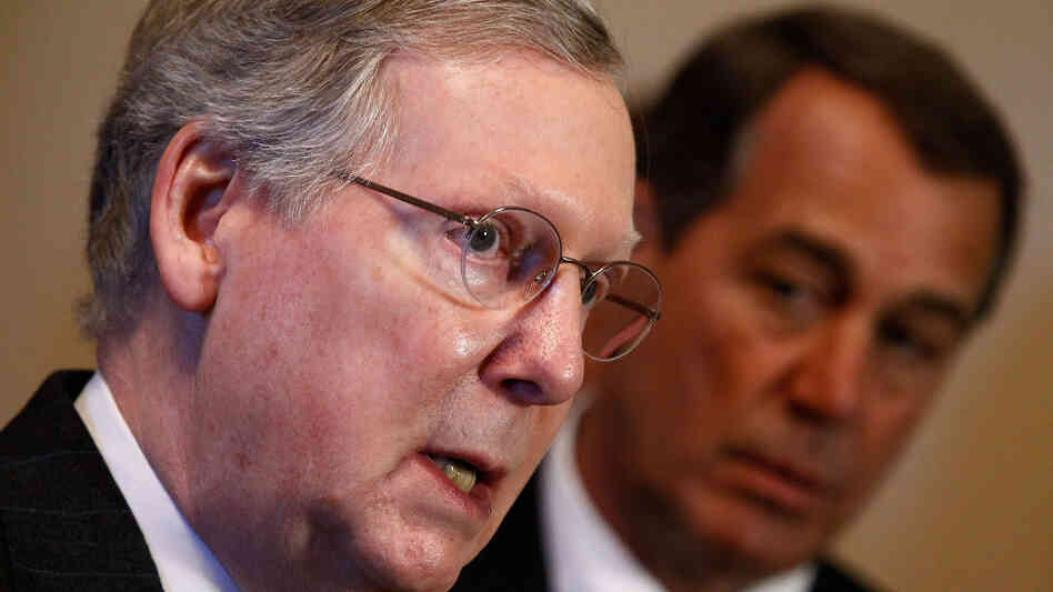 Senate Minority Leader Mitch McConnell, left, and House Minority Leader John Boehner. Senate Minority Leader Mitch McConnell, left, and House Minority Leader John Boehner.