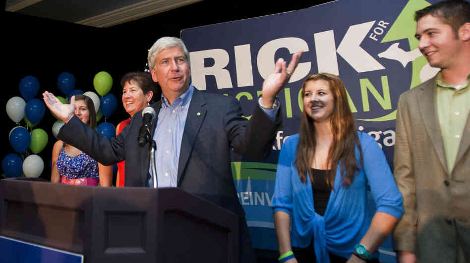 Rick Snyder, GOP candidate for governor in Michigan. Rick Snyder, GOP candidate for governor in Michigan.