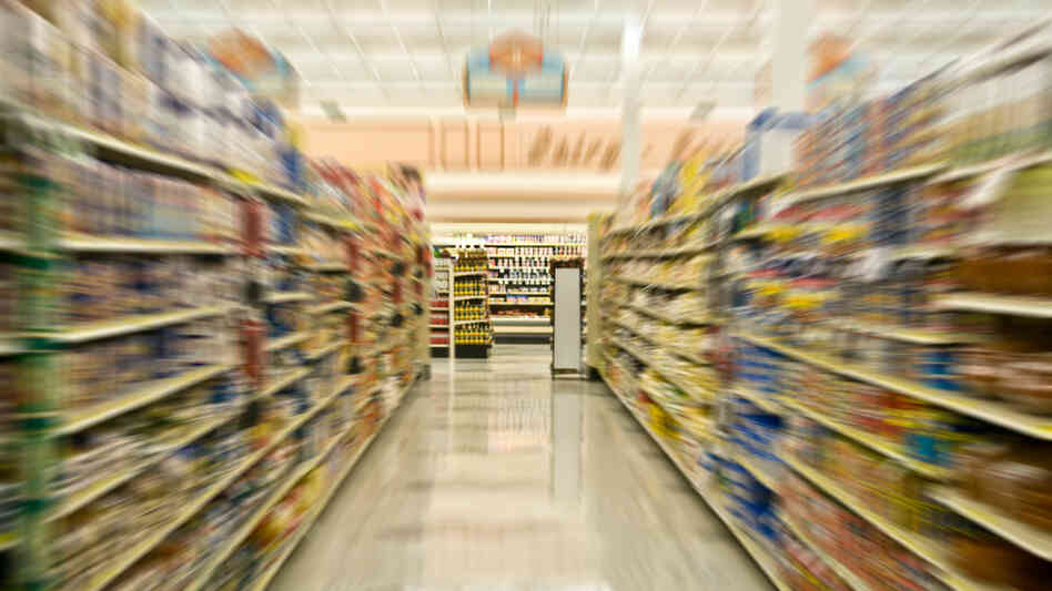 Store shelves with stuff. Store shelves with stuff.