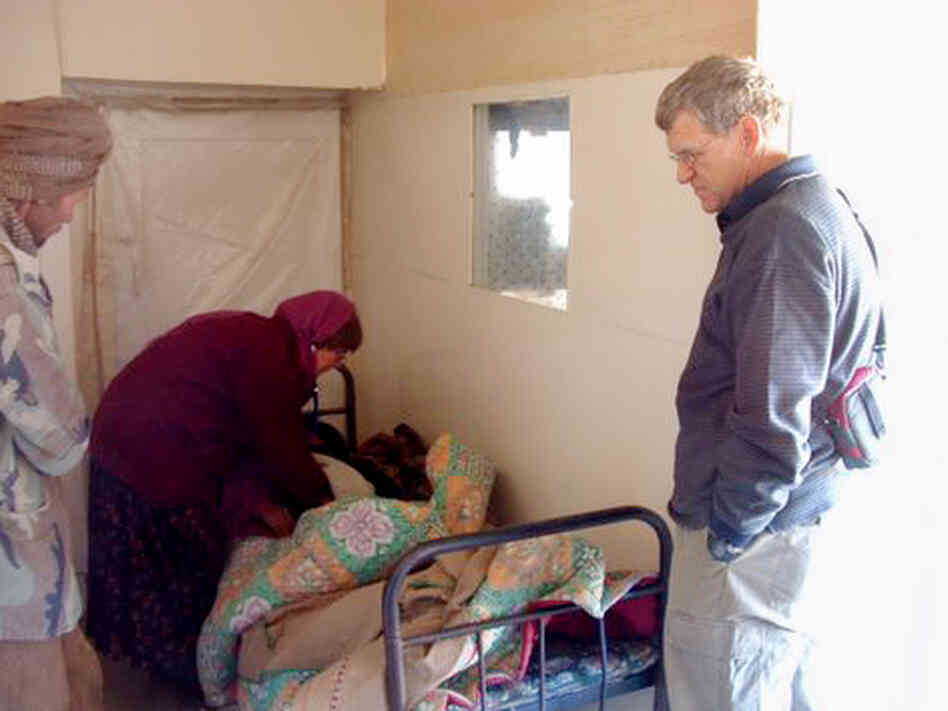 Tom Little, eye doctor, at a clinic in Afghanistan Tom Little, eye doctor, at a clinic in Afghanistan