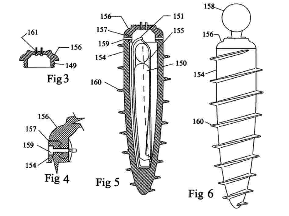 Patent for screw-in coffin