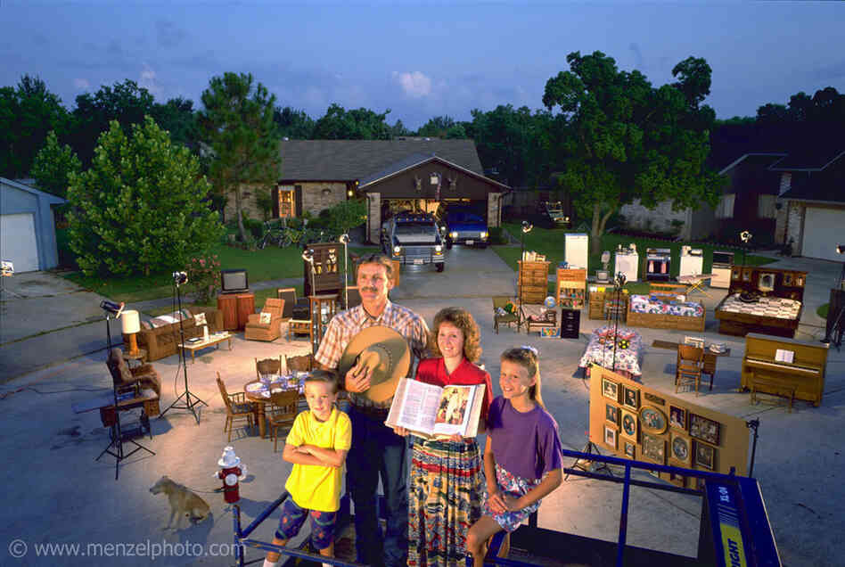 The Skeen family of Pearland, Texas. Rick works for a telephone company, and Pattie is a part-time teacher. 