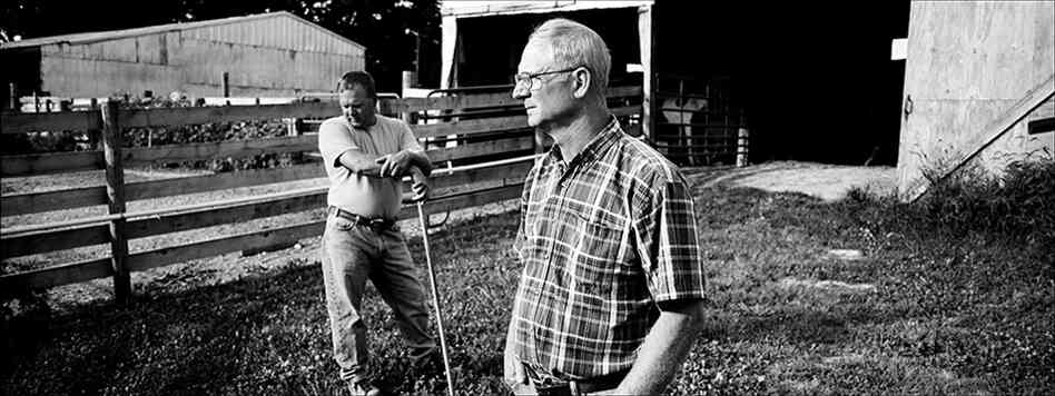 Utica residents Michael and Mike Meyers raise beef cattle on the farmland that has been family owned for four generations. The new highway project will bisect their fields.