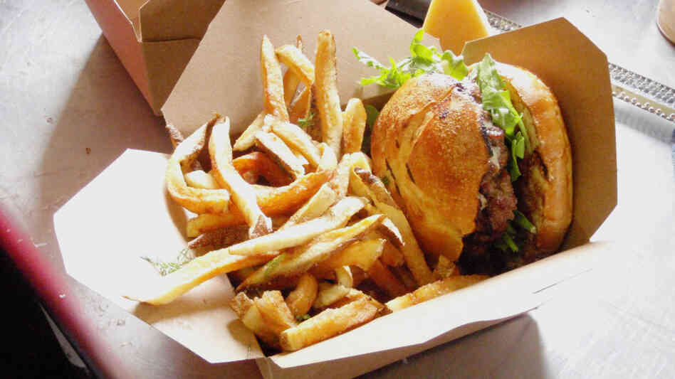 A burger from Skillet A burger from Skillet