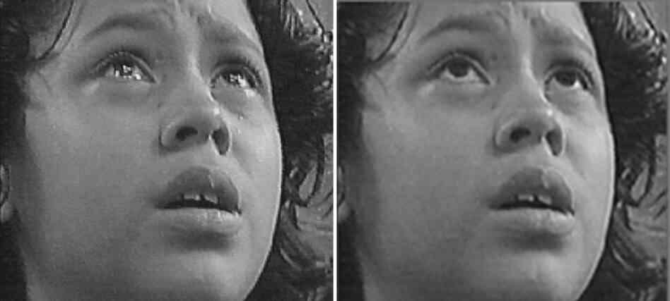 Example of tear and non-tear photos from a study by Randolph Cornelius Example of tear and non-tear photos from a study by Randolph Cornelius