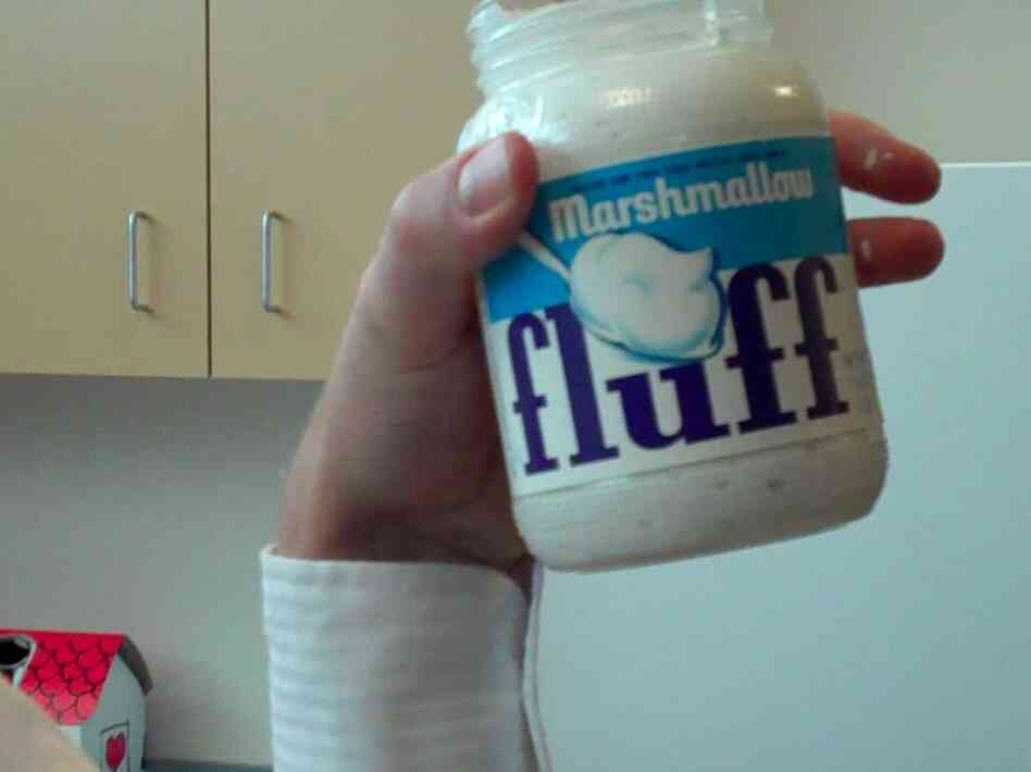 Marshmallow fluff. Marshmallow fluff.