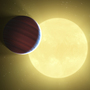 Artist's rendering of planets discovered by the Kepler telescope.