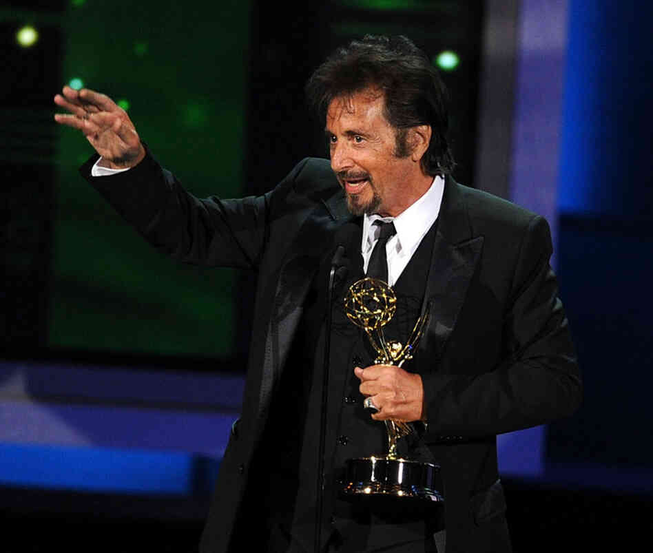 Actor Al Pacino accepts the Outstanding Lead Actor in a Miniseries or Movie award for You Don't Know Jack in which he portrays Dr. Jack Kevorkian.  