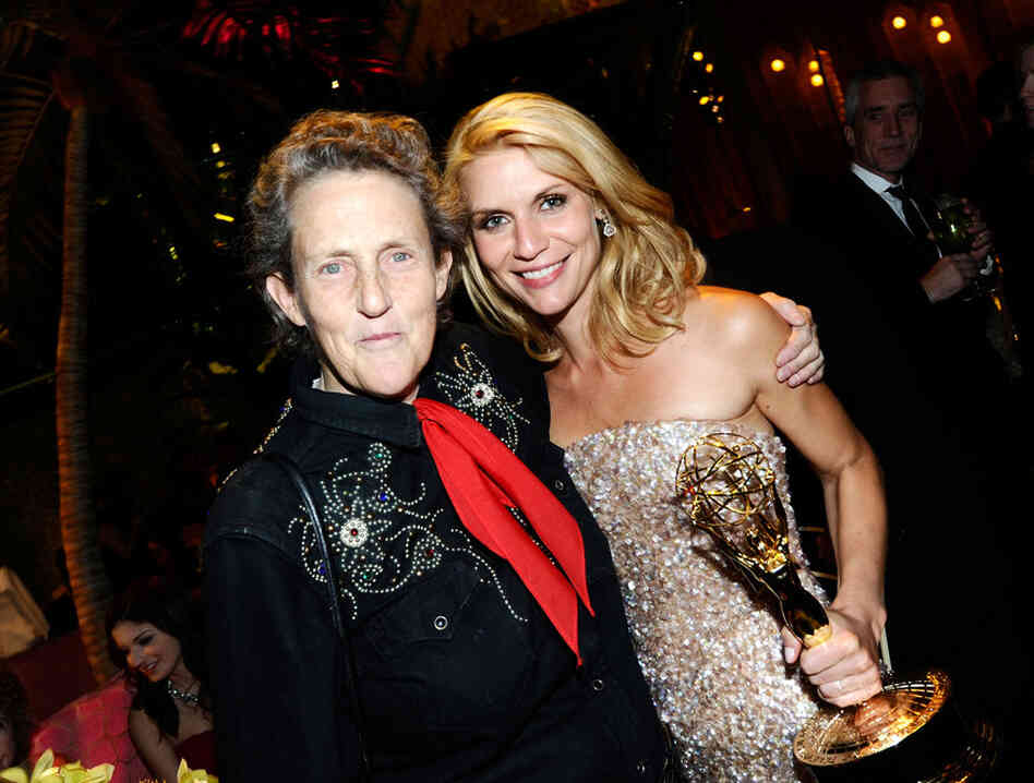 Temple Grandin and Claire Danes attend HBO's Annual Emmy Awards Post Award Reception at The Plaza at the Pacific Design Center on Sunday. Danes won the Outstanding Lead Actress in a Miniseries or Movie award for her portrayal of Grandin. 
