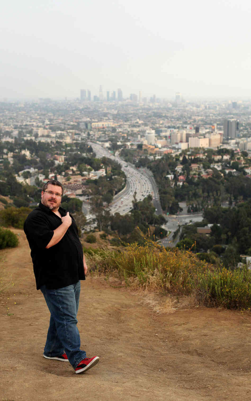 Shaun Parker in the Hollywood Hills near Los Angeles.