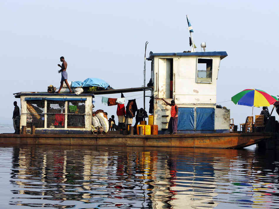 barge Congo River barge Congo River