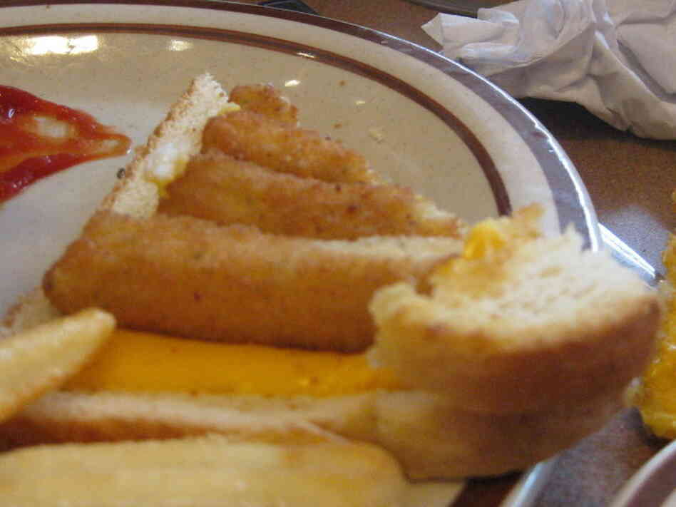 A look inside the sandwich. A look inside the sandwich.