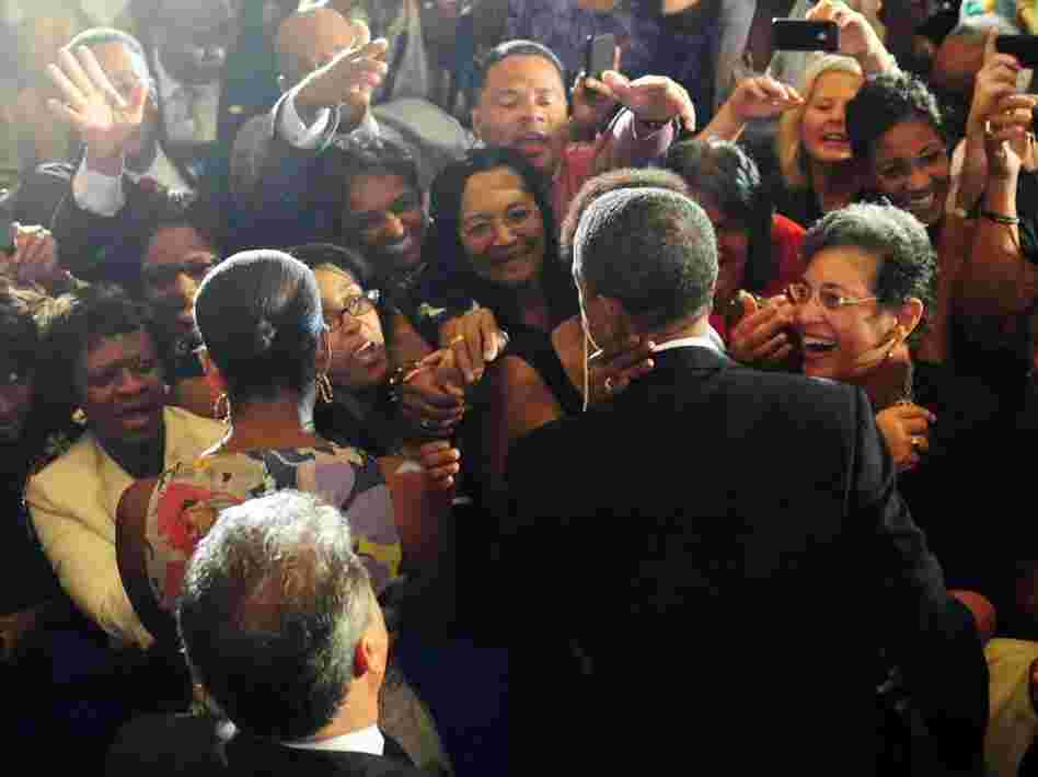 US President Barack Obama and First Lady US President Barack Obama and First Lady
