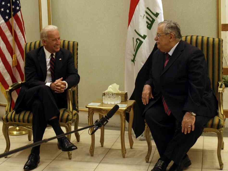 US Vice-President Joe Biden (L) meets Ir US Vice-President Joe Biden (L) meets Ir