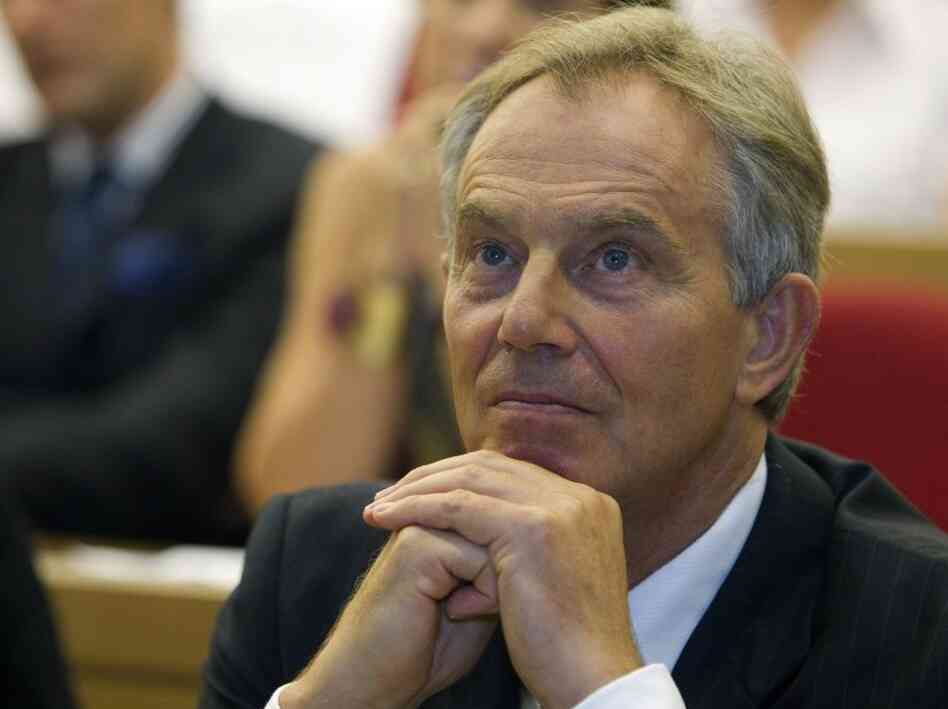 Quartet Middle East envoy Tony Blair att Quartet Middle East envoy Tony Blair att