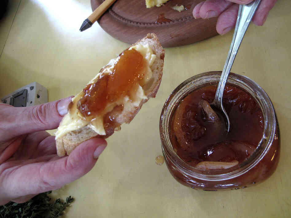 Fig confiture can make a snack into something special. "I think it's wonderful with cheese, it's great stirred into yogurt — and sometimes it's just good on a spoon," Barrow says.