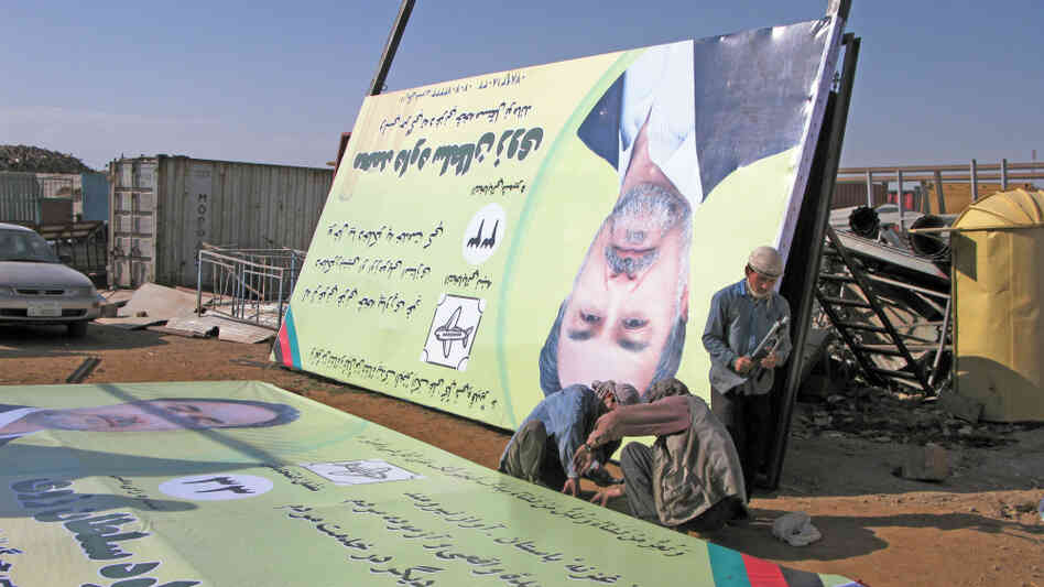 Campaign posters for Daoud Sultanzoi in Afghanistan Campaign posters for Daoud Sultanzoi in Afghanistan