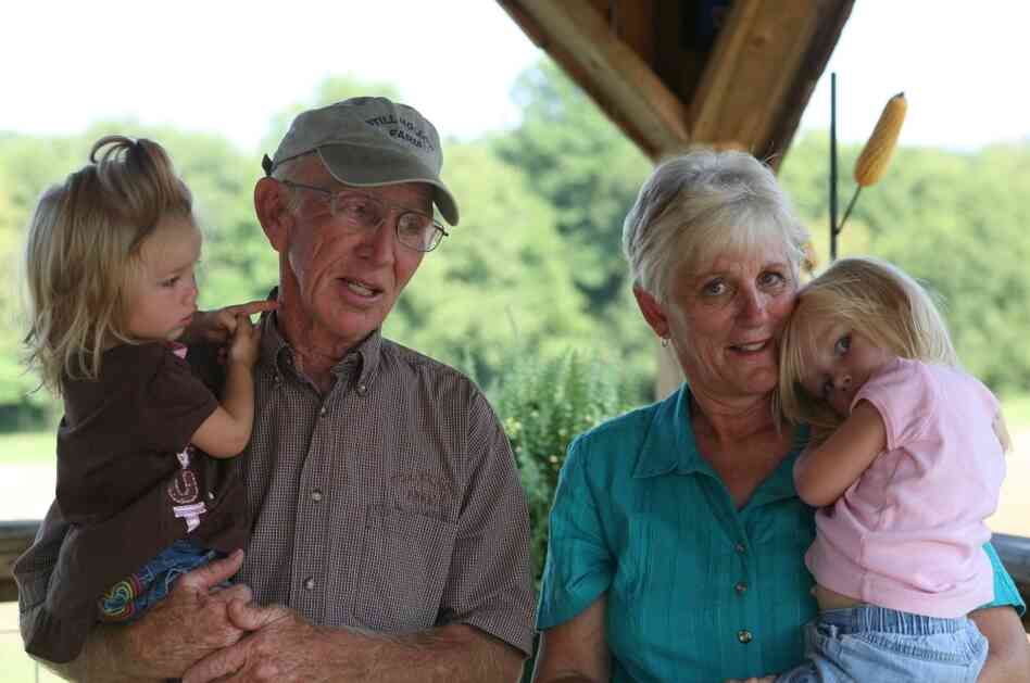 Jay and Ann Birdwell with their two granddaughters. Jay and Ann Birdwell with their two granddaughters.