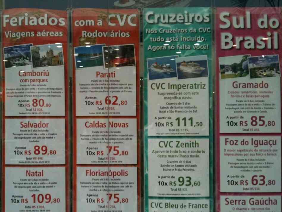 Installment plans for cruises in Sao Paulo, Brazil. Installment plans for cruises in Sao Paulo, Brazil.