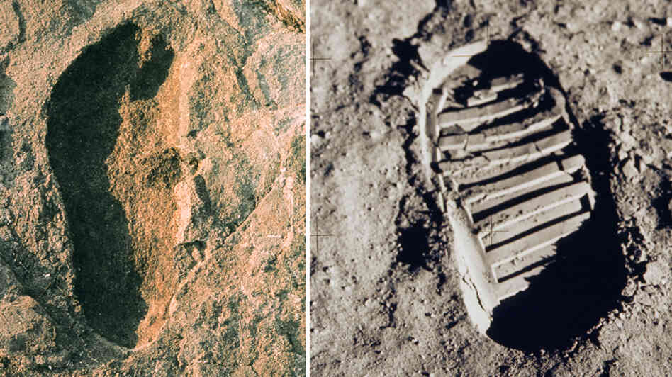 Composite image of historic footprints. Composite image of historic footprints.