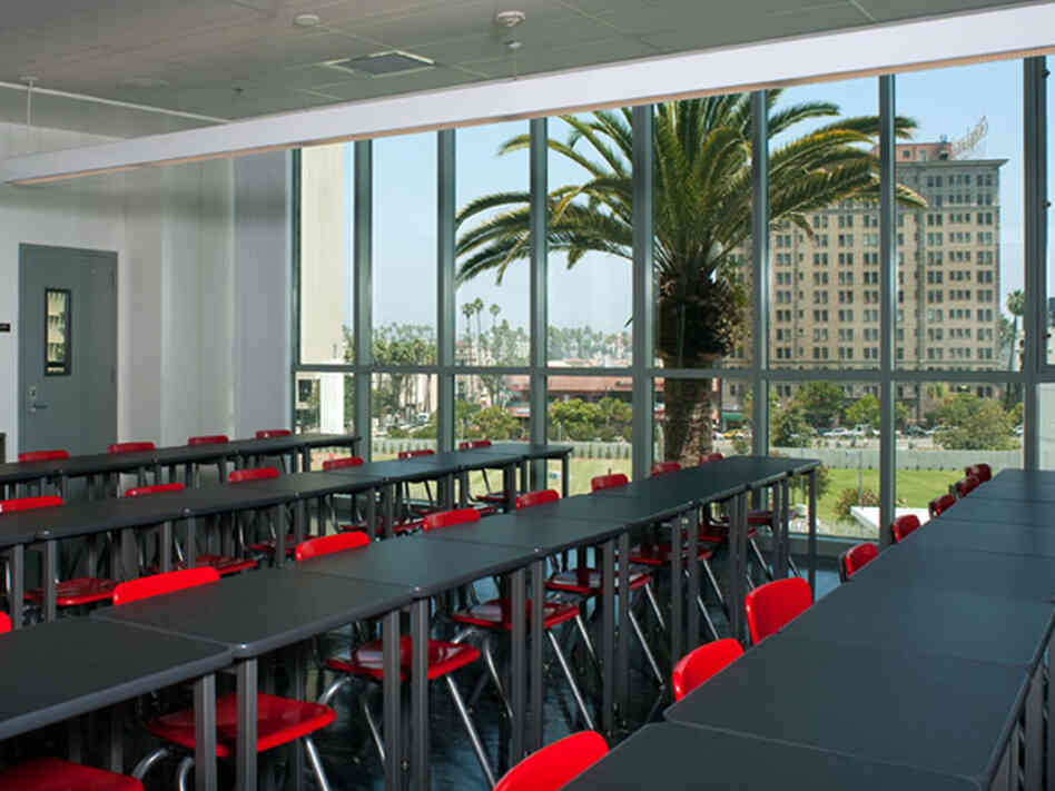 The RFK Community Schools complex is on Wilshire Boulevard in the heart of Los Angeles. The RFK Community Schools complex is on Wilshire Boulevard in the heart of Los Angeles.