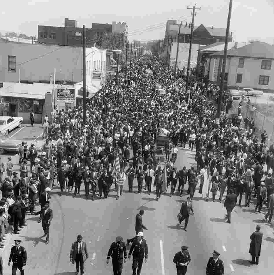 Funeral procession for Dr. Martin Luther King Jr., Atlanta, Ga., April 1968