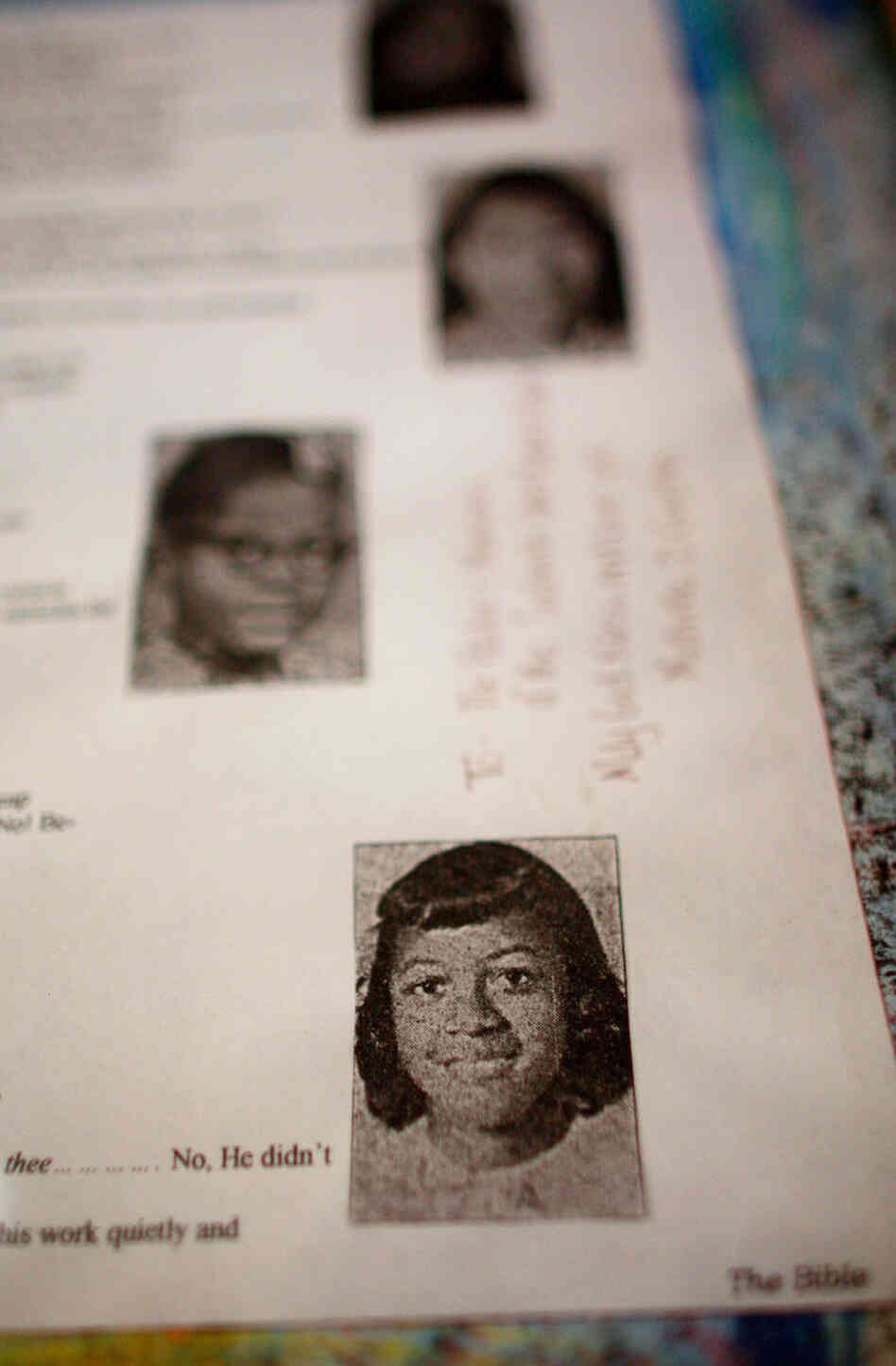 At the Sixteenth Street Baptist Church in Birmingham, photos of the girls killed in the 1963 bombing At the Sixteenth Street Baptist Church in Birmingham, photos of the girls killed in the 1963 bombing