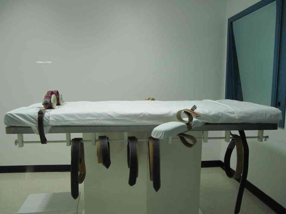 Nebraska officials unveiled the lethal injection chamber at Nebraska State Penitentiary in July. Nebraska officials unveiled the lethal injection chamber at Nebraska State Penitentiary in July.