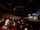 A crowd watches an 'Intelligence Squared U.S.' debate on terrorism at NYU. A crowd watches an 'Intelligence Squared U.S.' debate on terrorism at NYU.