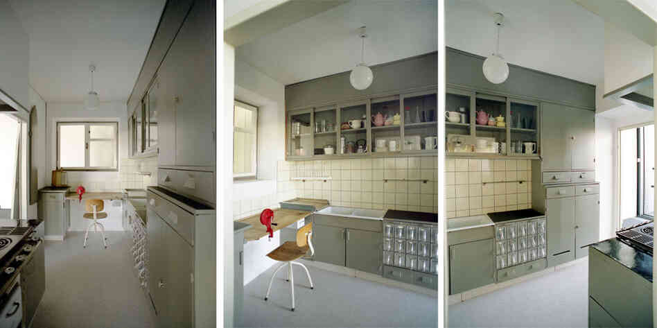 Three views of the Frankfurt Kitchen