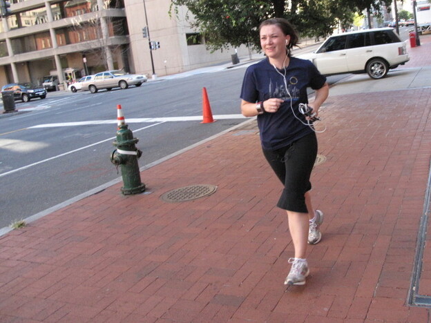 Tamara Keith on the run