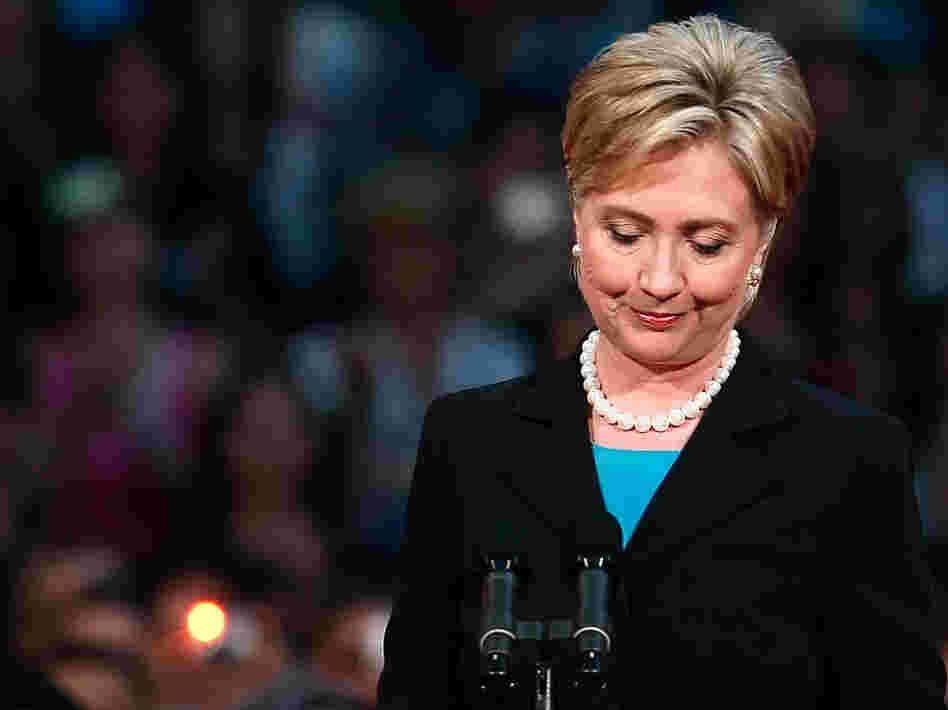 Hillary Clinton concedes the Democratic presidential nomination; June 7, 2008. Hillary Clinton concedes the Democratic presidential nomination; June 7, 2008.