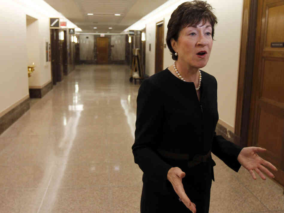 Republican Sen. Susan Collins of Maine on Capitol Hill Republican Sen. Susan Collins of Maine on Capitol Hill