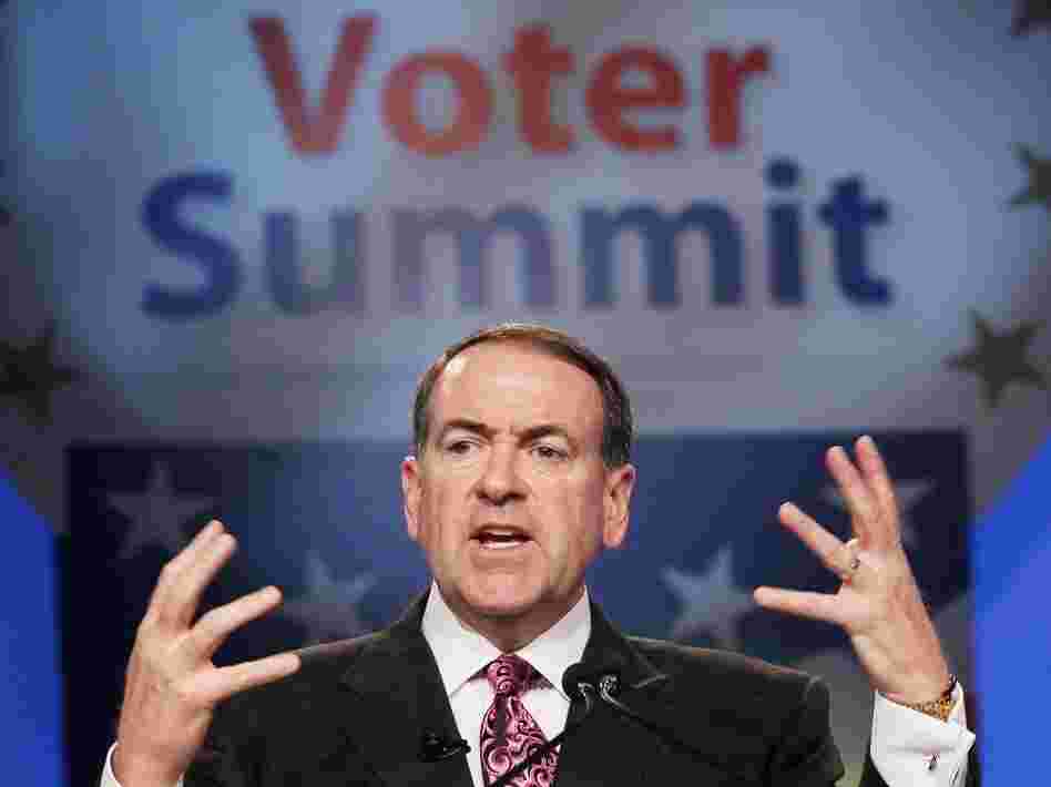 Mike Huckabee at the Value Voters Summit Mike Huckabee at the Value Voters Summit