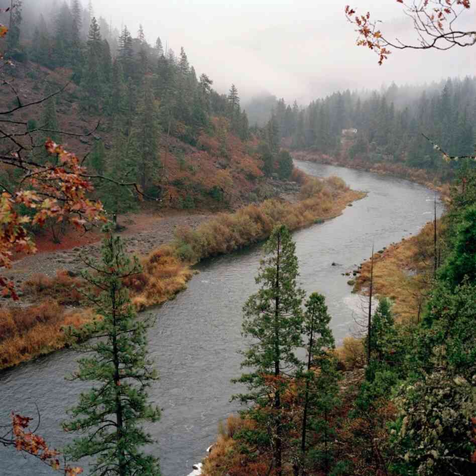 The Klamath River that cuts through California was a Gold Rush destination. Today, it is still a site for prospectors.