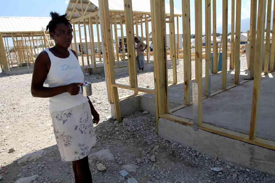 It's hoped that popular cash-for-work programs can help prop up the city's faltering economy. In Tabarre Issa, people must wait for their chance at a two-week-long contract, normally for cleaning-type work, which pays about $50. However, there are many more people living in the camp than there is work and, especially among women, unemployment and boredom are common and visible.