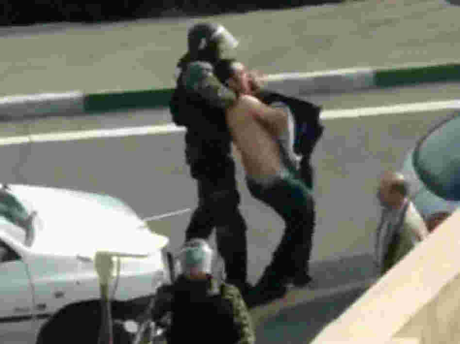 Image grab of a video of protests in Iran Image grab of a video of protests in Iran