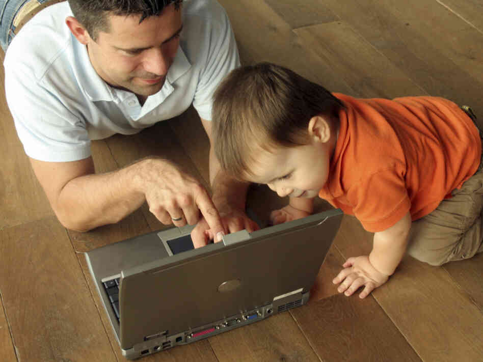 Toddler at Computer Toddler at Computer
