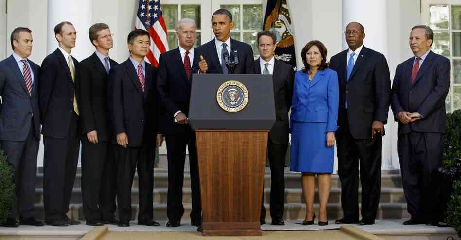 Obama with economic team Obama with economic team