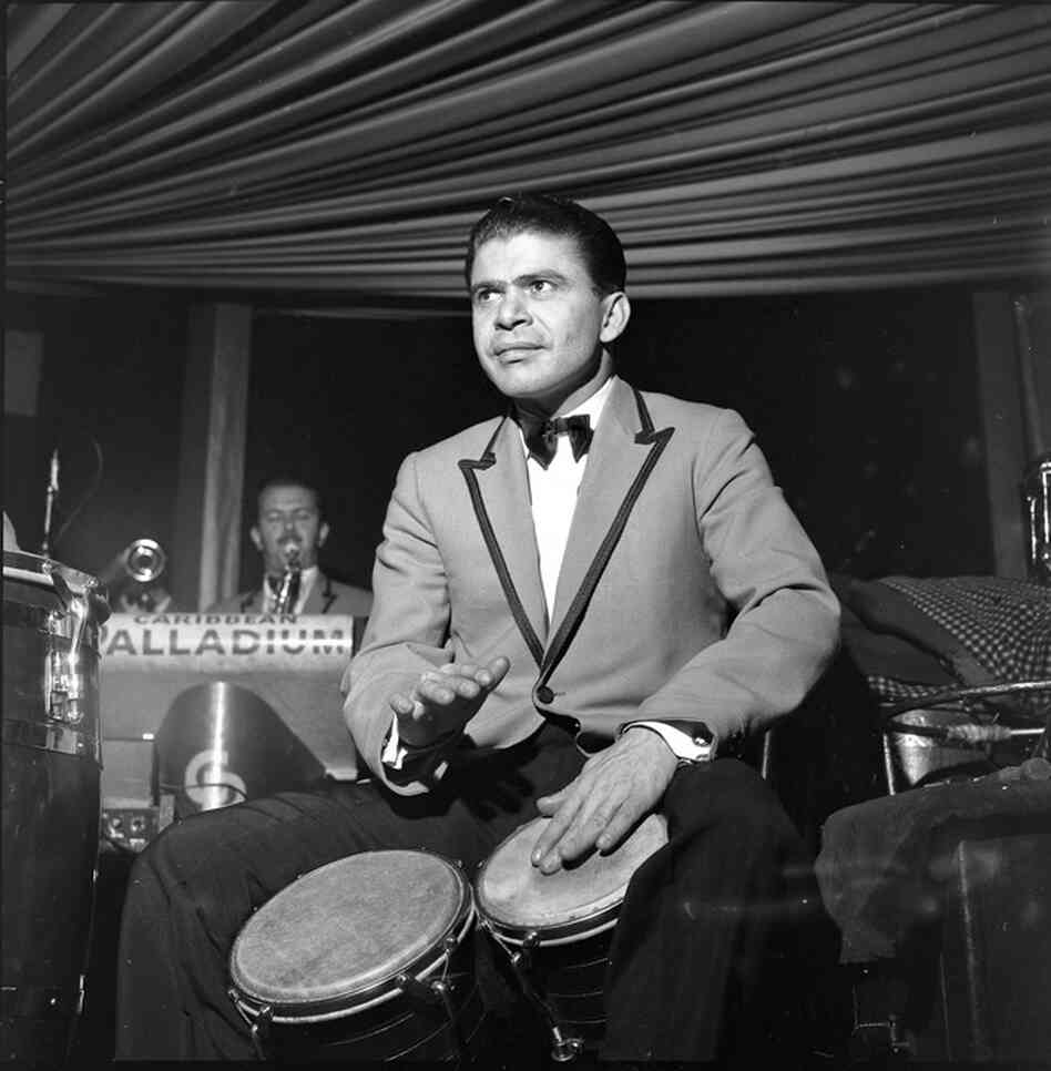Vitin Gonzalez, Tito Rodriguez's bongocero, who was my first contact with Latin musicians. This photo was taken in the Palladium Ballroom in 1962.